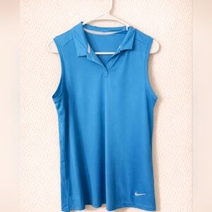 Nike Golf Blue Sleeveless Tank Top